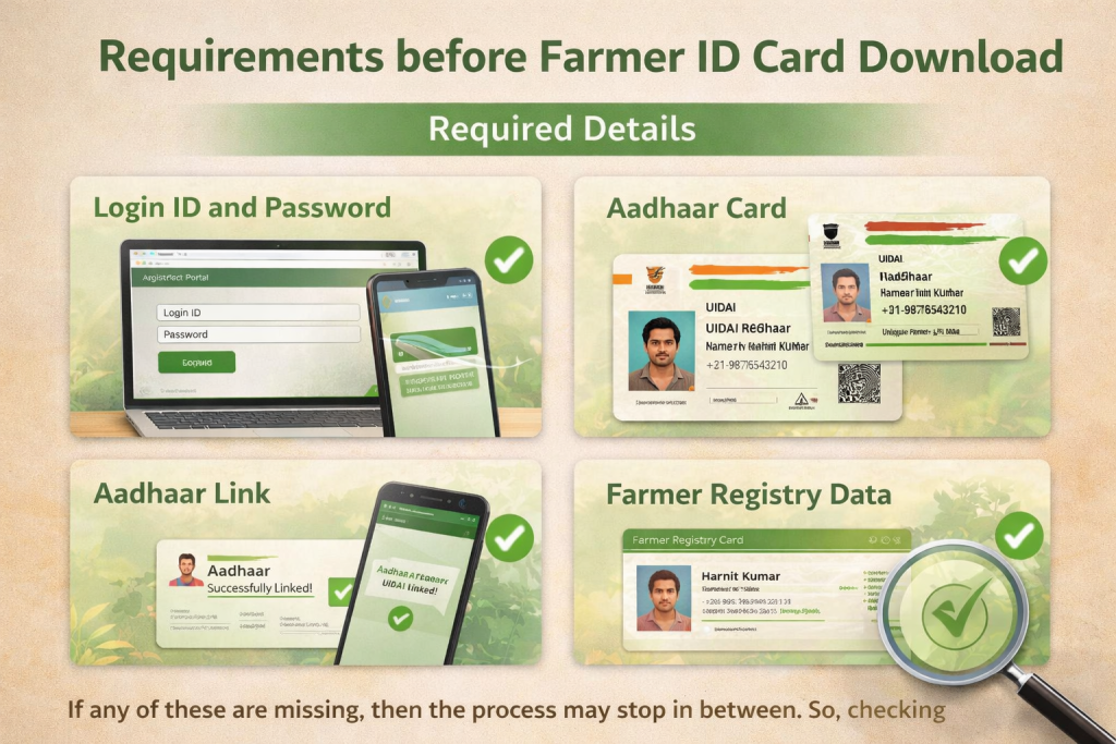 Requirements before Farmer ID Card Download