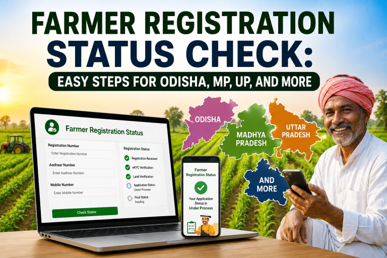 Farmer Registration Status Check 2026 for Odisha, MP, UP & More