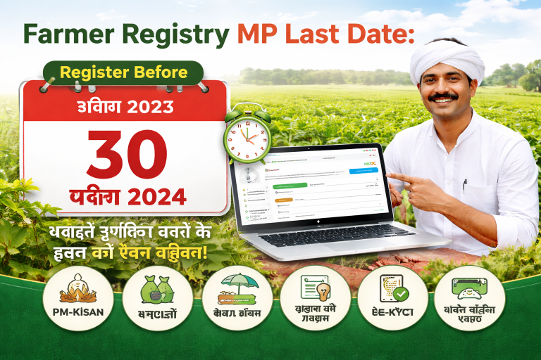 Farmer Registry MP Last Date 2026 Register Before the Deadline to Secure Benefits @mpfr.agristack.gov.in