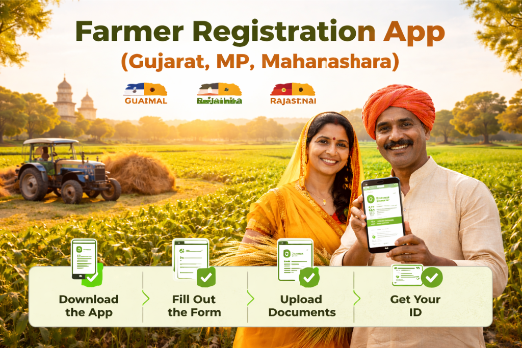 How to Easily Register for the Farmer Registration App (Gujarat, MP, Maharashtra)