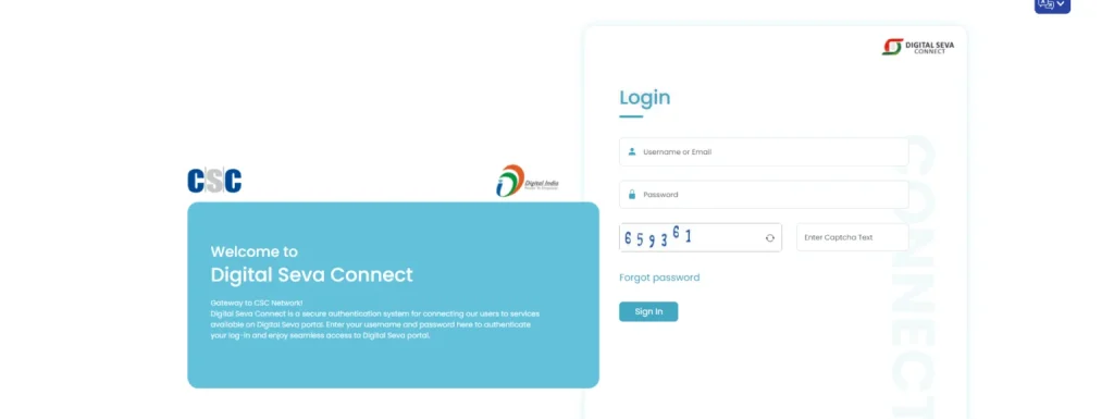 CSC Login Process for Agristack Farmer Registry