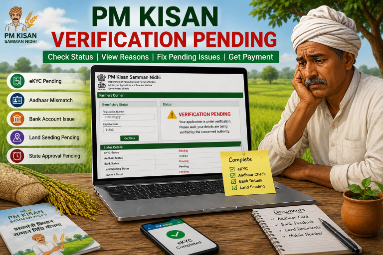 PM Kisan Land Verification Failed